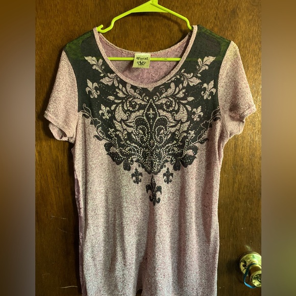 Vocal Short sleeve T-shirt with rhinestones size medium - Picture 6 of 8